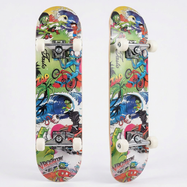 Скейтборд деревянный SP-Sport Skateboard Crazy 8413-2 размер 78х20см Multicolor - Фото 4 Скейтборд деревянный SP-Sport Skateboard Crazy 8413-2 размер 78х20см Multicolor - изображение 4