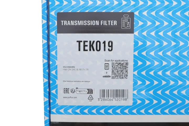 Фільтр АКПП VW Amarok 2.0D 09- (к-кт з ущільненням і гвинтами) Purflux TEK019 - изображение 2