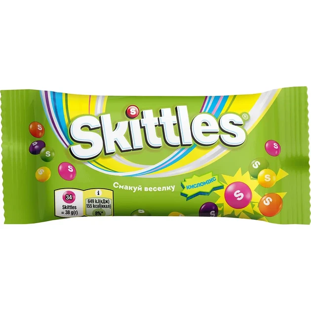 Упаковка драже Skittles Кисломікс 38 г x 14 шт от продавца: SFL