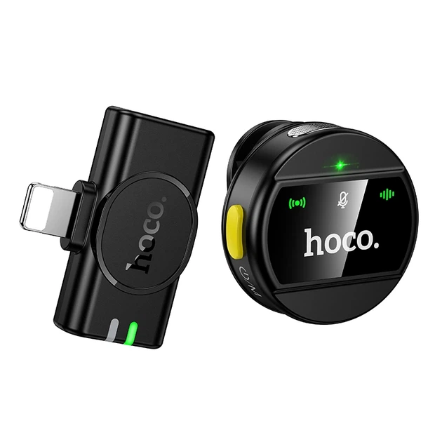 Бездротова мікрофонна система HOCO L21 Charm magnetic (Lightning) Black - Фото 1 Бездротова мікрофонна система HOCO L21 Charm magnetic (Lightning) Black - изображение 1