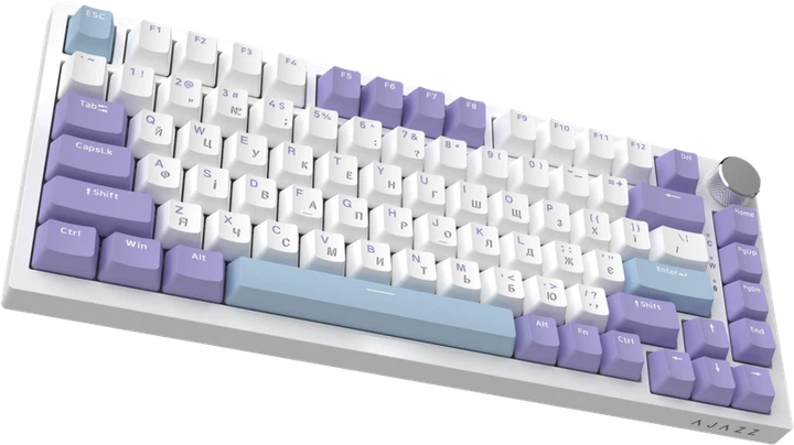 Дротова механічна клавіатура Ajazz AK820 Sea Salt Switch White (AK820-SS-PWB) - изображение 4