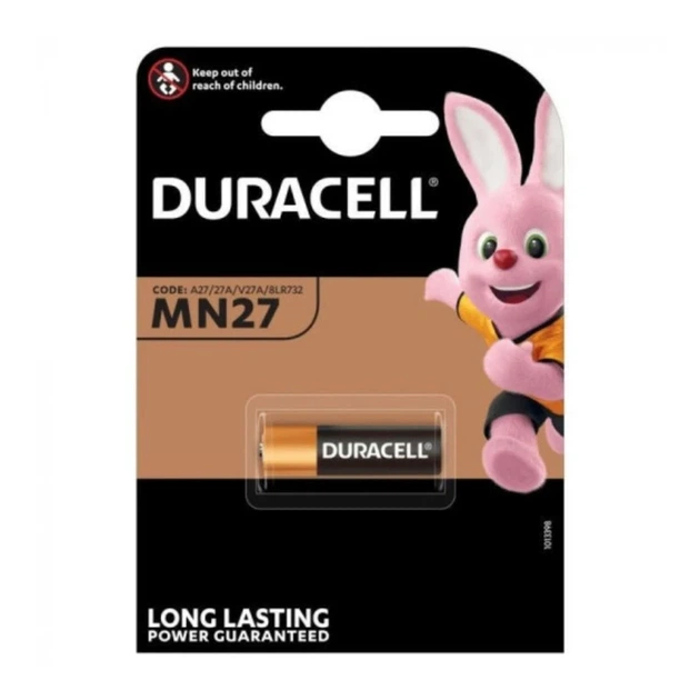 Батарейка Duracell MN27/ A27 (1шт) - Фото 1 Батарейка Duracell MN27/ A27 (1шт) - изображение 1
