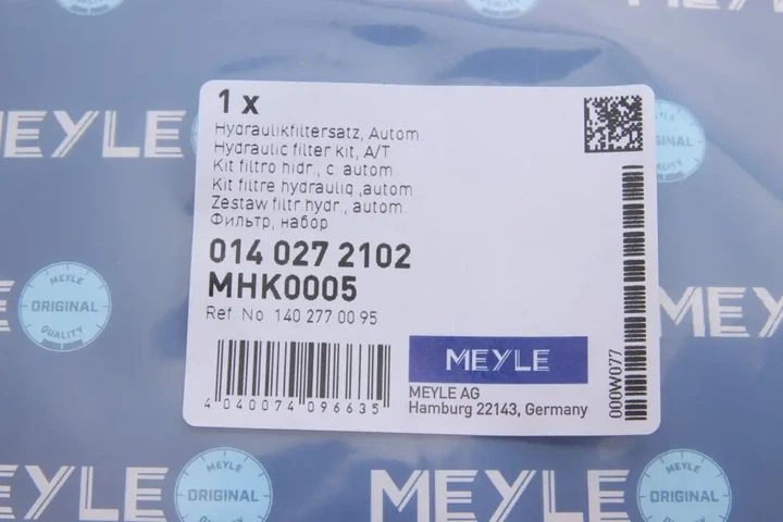 Фільтр АКПП MB Sprinter 901-906 (з прокладкою) MEYLE 014 027 2102 - изображение 9