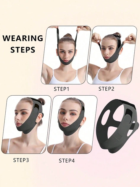 Подтягивающая липолифтинг-маска (бандаж) для лица Face-lifting band - изображение 7