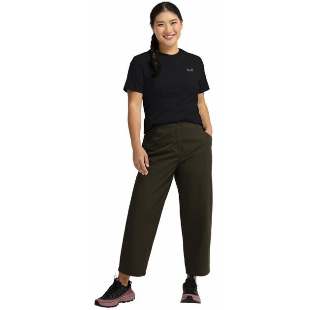 Футболка ESSENTIAL T W Jack Wolfskin A65757_6000 48 Чорний (4064886646680) - Фото 3 Футболка ESSENTIAL T W Jack Wolfskin A65757_6000 48 Чорний (4064886646680) - изображение 3