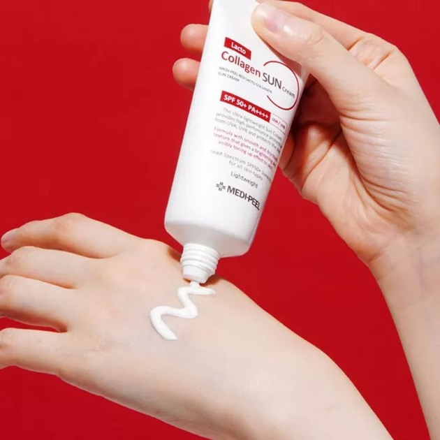 Сонцезахисний крем для обличчя MEDI-PEEL Red Lacto Collagen Pore Lifting Sun Cream – ліфтинг-ефект - зображення 2
