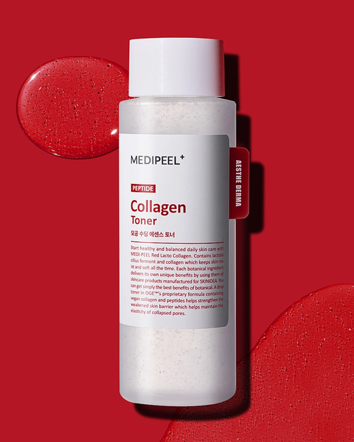 Заспокійливий тонер Medi-Peel (Меді-Піл) Red Lacto Collagen, 200 мл - Фото 1 Заспокійливий тонер Medi-Peel (Меді-Піл) Red Lacto Collagen, 200 мл - изображение 1