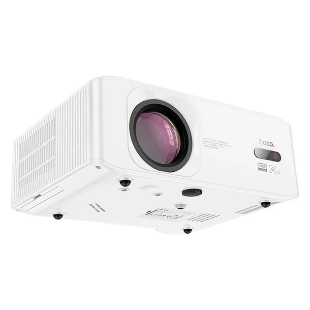 Смарт проектор Hoco DT3 1080p з автофокусом та Android, Wi-Fi, HDMI×2/USB×2/AV, екран 52–220", 370 ANSI люмен - Фото 2 Смарт проектор Hoco DT3 1080p з автофокусом та Android, Wi-Fi, HDMI×2/USB×2/AV, екран 52–220", 370 ANSI люмен - зображення 2