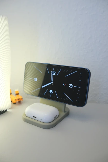 Док-станція 2 в 1 для смартфона з підтримкою MagSafe та навушників AirPods. Aivory - изображение 2