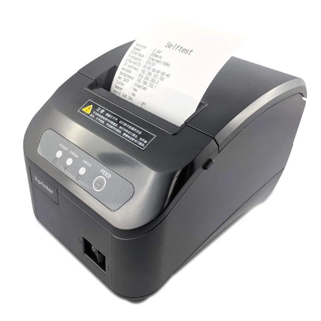 Принтер чеков Xprinter XP-Q200II 80 мм с автообрезкой, LAN (Ethernet), термопринтер POS - изображение 4