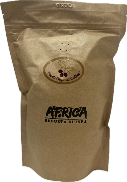 Кофе в зернах Fresh Organic Coffee Робуста Гвинея 1 кг – 100% робуста крепкий шоколадный вкус без кислинки - Фото 5 Кофе в зернах Fresh Organic Coffee Робуста Гвинея 1 кг – 100% робуста крепкий шоколадный вкус без кислинки - изображение 5