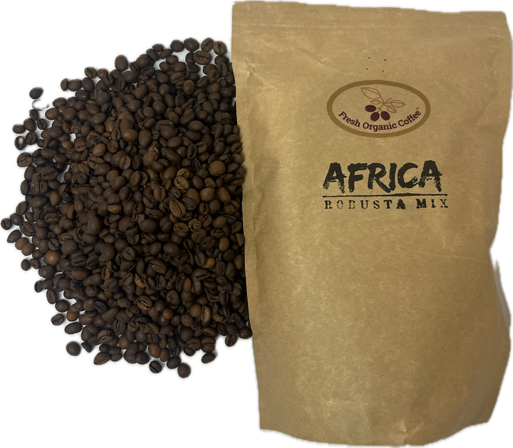Кофе в зернах Fresh Organic Coffee Робуста Африка робуста Мікс 250 г - Фото 3 Кофе в зернах Fresh Organic Coffee Робуста Африка робуста Мікс 250 г - изображение 3
