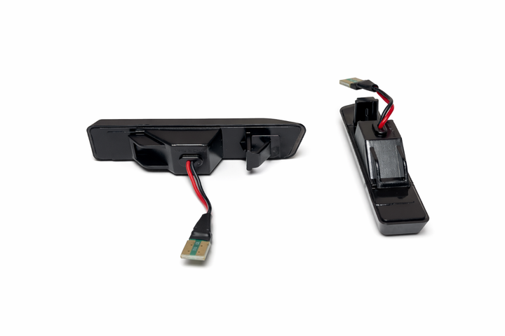 Динамические LED повторители поворота BMW X5 E53 E36 M3 тонированные Smoked Black бегающий поворотник CANBUS 2 шт - изображение 5