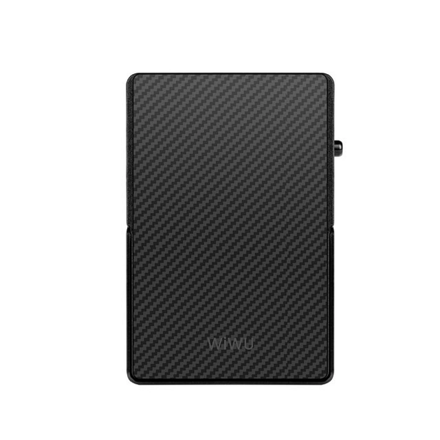 Картхолдер WIWU Warriors Carbon Magsafe Metal Stand Card Holder MW-007 Black - Фото 1 Картхолдер WIWU Warriors Carbon Magsafe Metal Stand Card Holder MW-007 Black - изображение 1