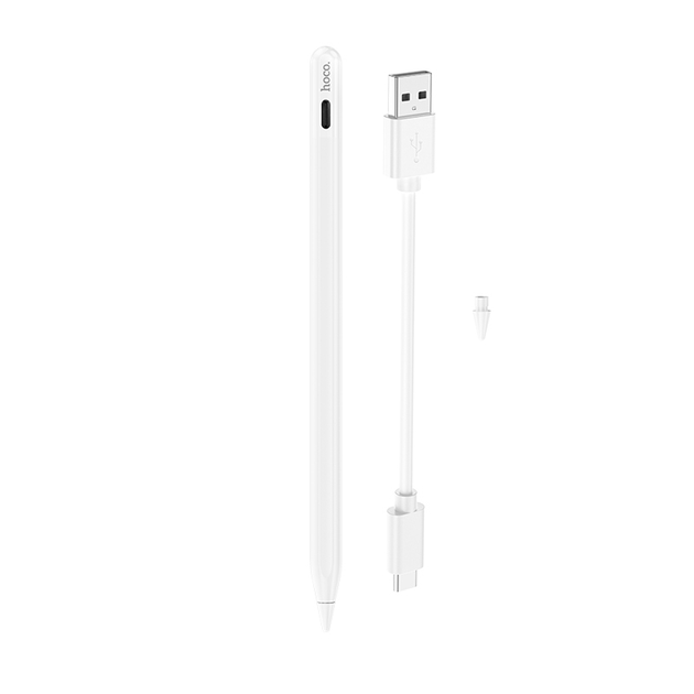 Стилус HOCO GM112 Intelligent anti-lost active capacitive pen with digital display pad dedicated White - изображение 6