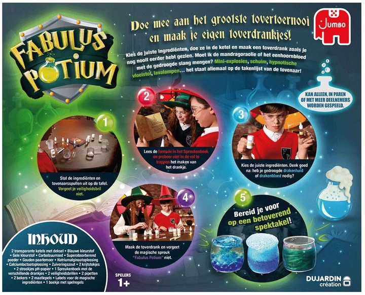 Zestaw do eksperymentów Jumbo Fabulus Potium 1110100050 (8710126009185) - obraz 4