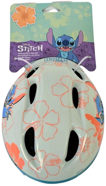 Kask rowerowy dla dzieci Volare Disney Stitch 52 - 56 cm Kremowy (8715347010330) - obraz 7