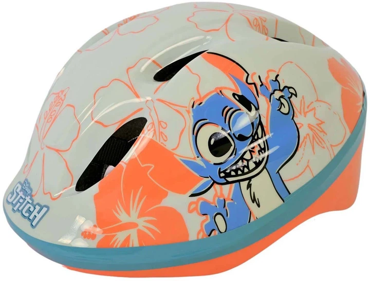 Kask rowerowy dla dzieci Volare Disney Stitch 52 - 56 cm Kremowy (8715347010330) - obraz 3