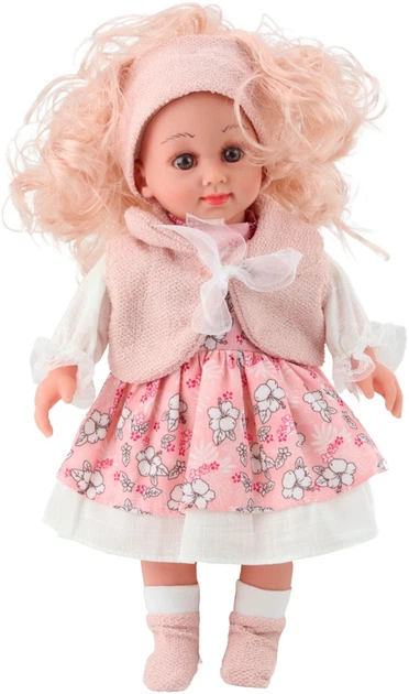 Lalka LeanToys Sweet Angel w różowej sukience w kwiaty 733476 (5905991070894) - obraz 3