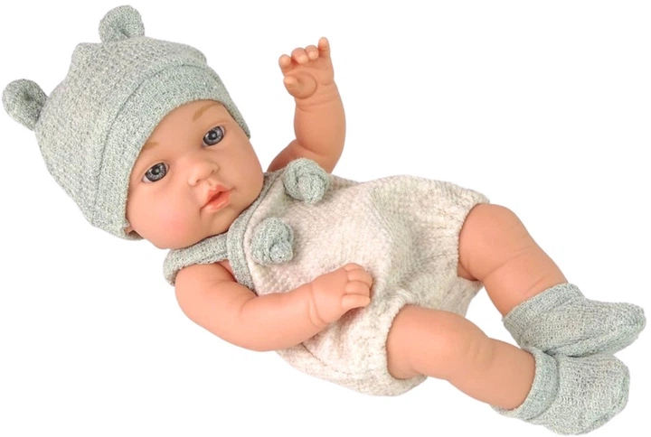 Лялька LeanToys Baby Doll сірий одяг 751434 (5905991085584) - зображення 4