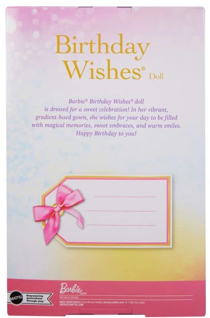 Lalka Mattel Barbie Birthday Wishes 763189 (194735344307) - obraz 6