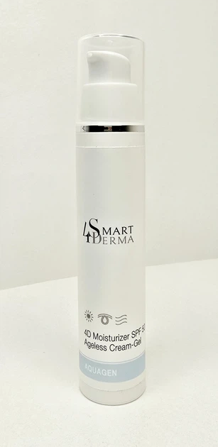 Невагомий сонцезахисний крем-гель SPF 50 для всіх типів шкіри 4D Moisturizer Ageless Cream-Gel 50 мл - изображение 2