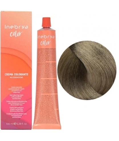 Крем-краска для волос Inebrya Color Linseed Oil and Aloe Vera 7.8 светло-русый коричневый матовый 100 мл - Фото 2 Крем-краска для волос Inebrya Color Linseed Oil and Aloe Vera 7.8 светло-русый коричневый матовый 100 мл - изображение 2