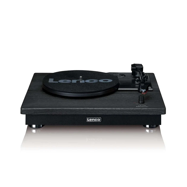 Вініловий програвач Lenco LS-100BK Black з Bluetooth та акустикою - изображение 2