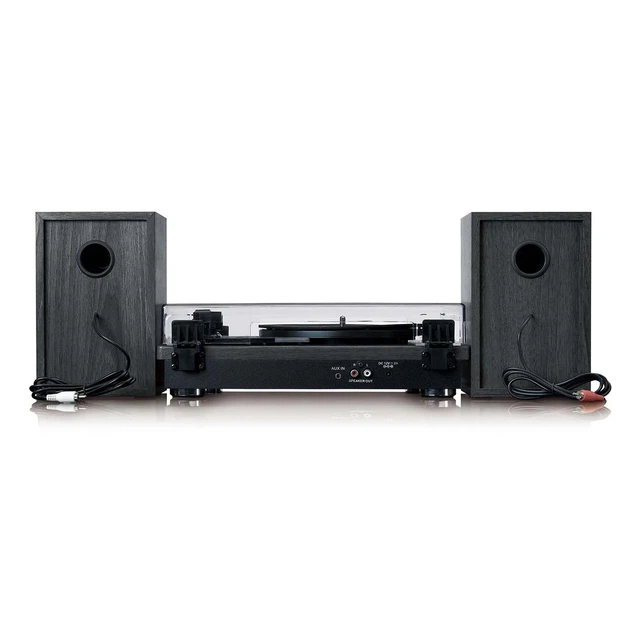 Вініловий програвач Lenco LS-100BK Black з Bluetooth та акустикою - изображение 4