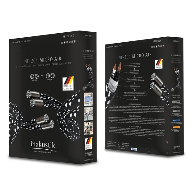 Міжблочний кабель RCA Inakustik Micro AIR Stereo 1,0 м - изображение 8