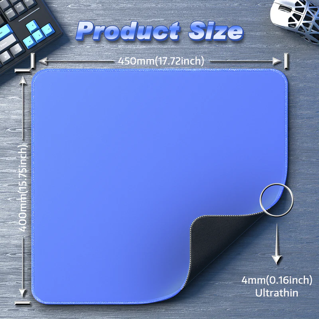 Ігровий килимок Attack Shark CM02 / 40*45 см / Blue - Фото 2 Ігровий килимок Attack Shark CM02 / 40*45 см / Blue - зображення 2
