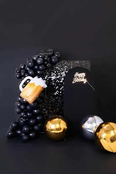Повітряна куля PartyDeco Надувна куля 60 см срібляста дзеркальна (5904555042148) - зображення 4