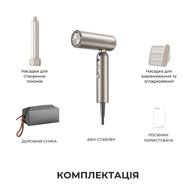 Фен-стайлер Dreame Pocket Titanium AHD51-TI - изображение 11