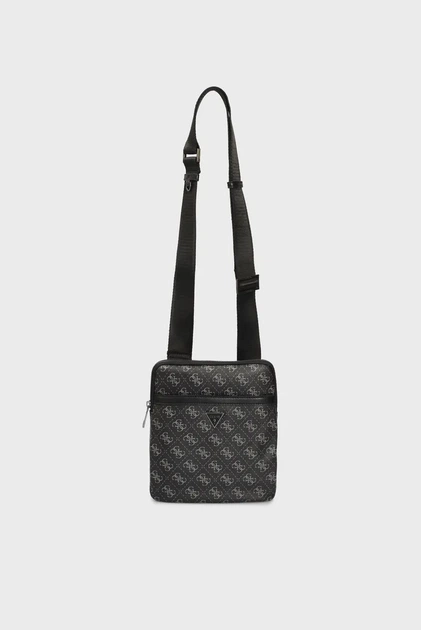 Чоловіча чорна сумка з візерунком VEZZOLA SMART Guess OS HMEVZLP2223 - Фото 6 Чоловіча чорна сумка з візерунком VEZZOLA SMART Guess OS HMEVZLP2223 - зображення 6