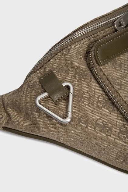 Чоловіча сіра поясна сумка з візерунком MILANO Guess OS HMMILJP4256 - зображення 2