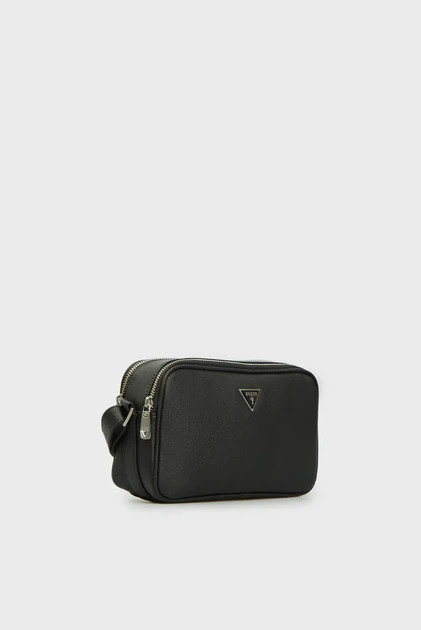 Чоловіча чорна сумка TORINO CMERA BAG 2 ZP Guess OS HMECSAP3329 - зображення 4