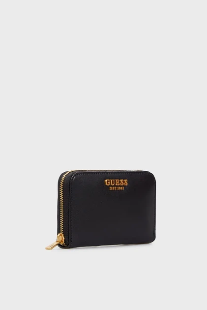 Жіночий чорний гаманець LAUREL SLG MEDIUM ZIP AROUND Guess OS SWVA8500400 - Фото 3 Жіночий чорний гаманець LAUREL SLG MEDIUM ZIP AROUND Guess OS SWVA8500400 - изображение 3