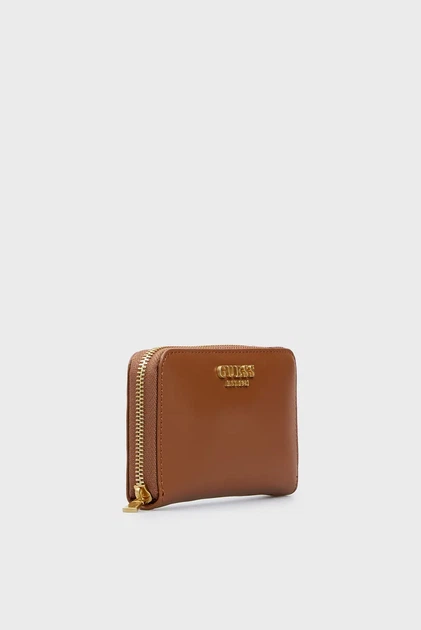 Жіночий коричневий гаманець LAUREL SLG MEDIUM ZIP AROUND Guess OS SWVA8500400 - изображение 3