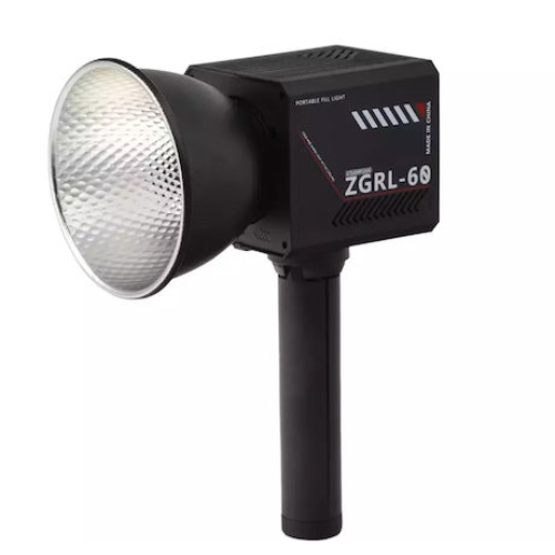 Портативный видеосвет ZGRL-60 COB 60Вт 2800K-7500K CRI 96+ с аккумулятором 8000 мАч и штативом для профессиональной съемки - изображение 2