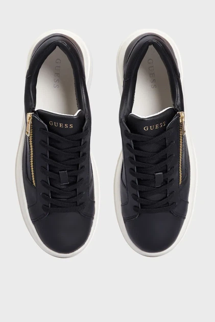 Чоловічі чорні шкіряні снікерcи Guess 42 FM7CAZLEA12 - Фото 4 Чоловічі чорні шкіряні снікерcи Guess 42 FM7CAZLEA12 - зображення 4