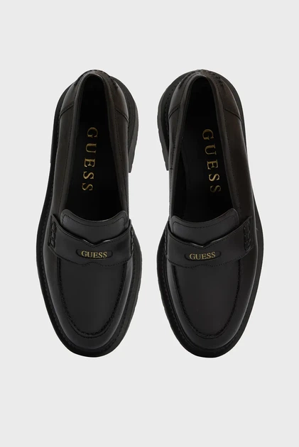Жіночі чорні шкіряні лофери FINDA Guess 39 FLTFINLEA14 - Фото 4 Жіночі чорні шкіряні лофери FINDA Guess 39 FLTFINLEA14 - изображение 4