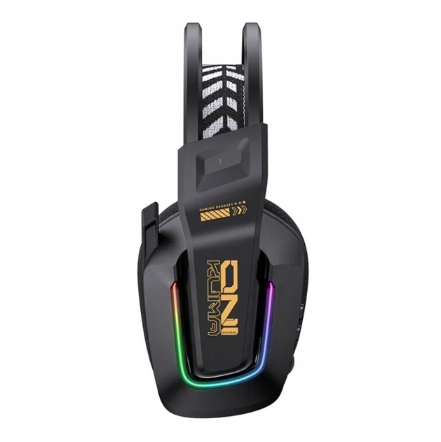 Бездротові ігрові навушники Onikuma GT828 геймерська Bluetooth гарнітура з мікрофоном та RGB Black (19119) - зображення 4