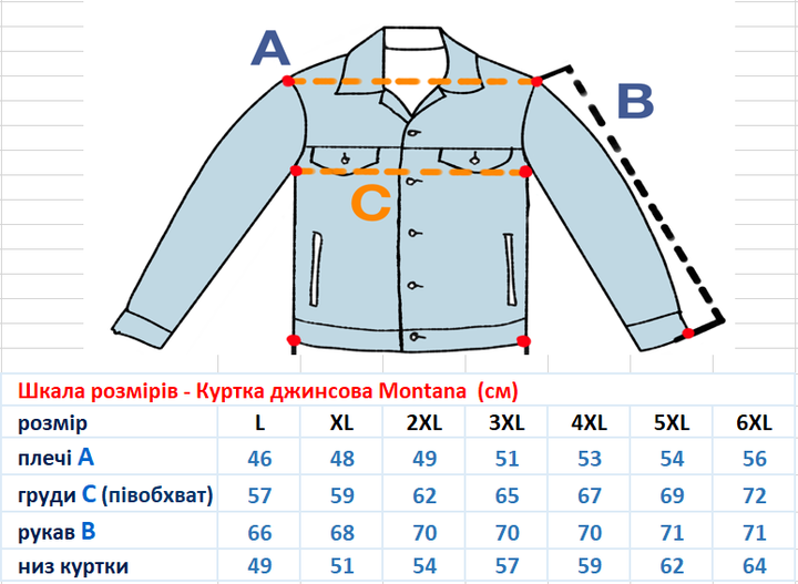 Джинсова куртка MONTANA PILOT USA (бомбер) 3XL синій - изображение 6