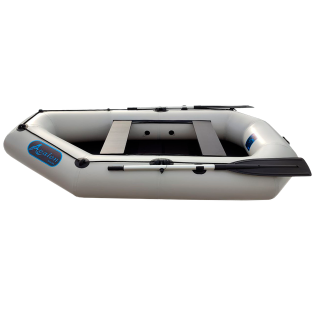 Надувная двухместная лодка ПВХ Avalon А250 / 2,5 м / 2-х местный / гребной / рельсовый настил / передвижные сиденья / ⌀36 см / Белый - Фото 5 Надувная двухместная лодка ПВХ Avalon А250 / 2,5 м / 2-х местный / гребной / рельсовый настил / передвижные сиденья / ⌀36 см / Белый - изображение 5