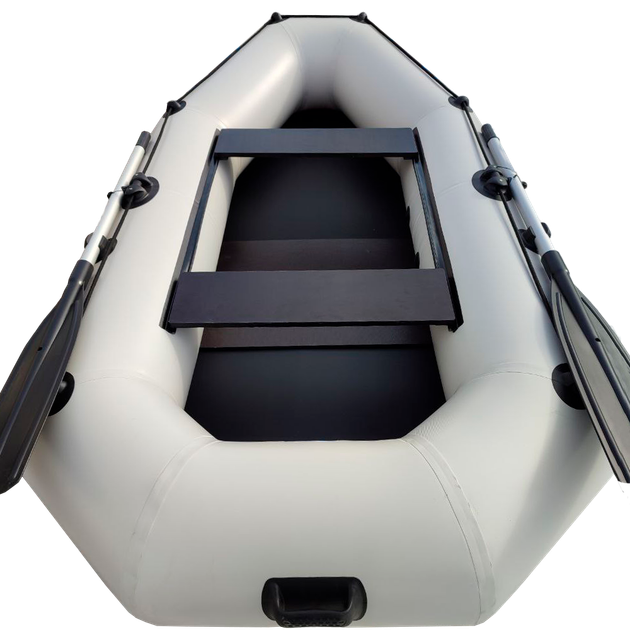 Надувная двухместная лодка ПВХ Avalon А250 / 2,5 м / 2-х местный / гребной / рельсовый настил / передвижные сиденья / ⌀36 см / Белый - Фото 6 Надувная двухместная лодка ПВХ Avalon А250 / 2,5 м / 2-х местный / гребной / рельсовый настил / передвижные сиденья / ⌀36 см / Белый - изображение 6