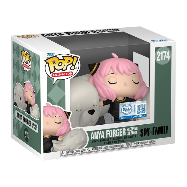 Фігурка Funko Pop Сім'я шпигуна Аня Форджер спить з Бондом Spy Family Anya Forger 10 см FP SF AF 2174 - Фото 3 Фігурка Funko Pop Сім'я шпигуна Аня Форджер спить з Бондом Spy Family Anya Forger 10 см FP SF AF 2174 - зображення 3