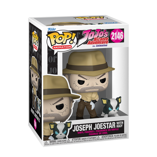 Фигурка Funko Pop Невероятные приключения ДжоДжо Джозеф Джостар JoJo's Bizarre Adventure Joseph Joestar 10 см FP JJ JJ 2146 - изображение 3