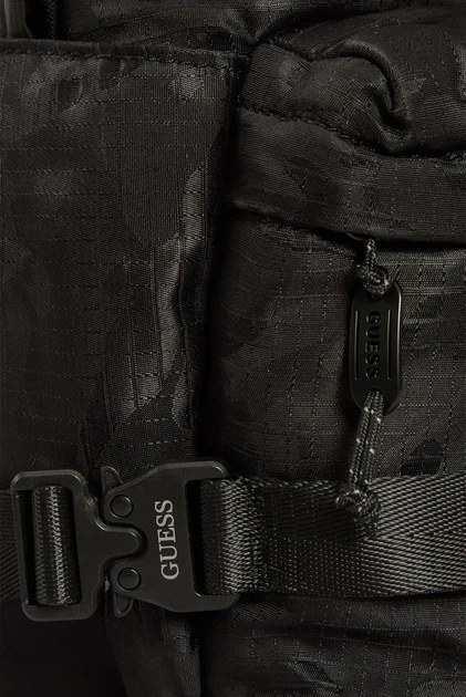 Чоловічий чорний рюкзак ASTI ROUNDED Guess OS HMASNCP5375 - зображення 2