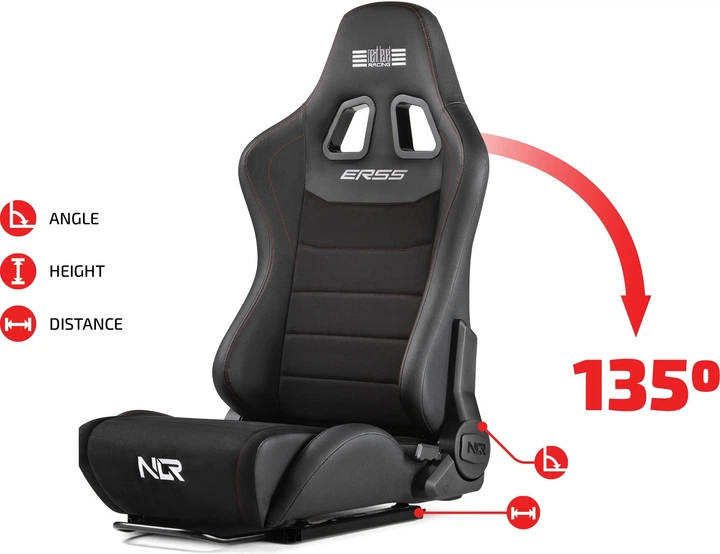 Крісло Next Level Racing ERS5 Elite Reclining PU Leather & Suede Edition NLR-E055 (9359668000725) - зображення 9