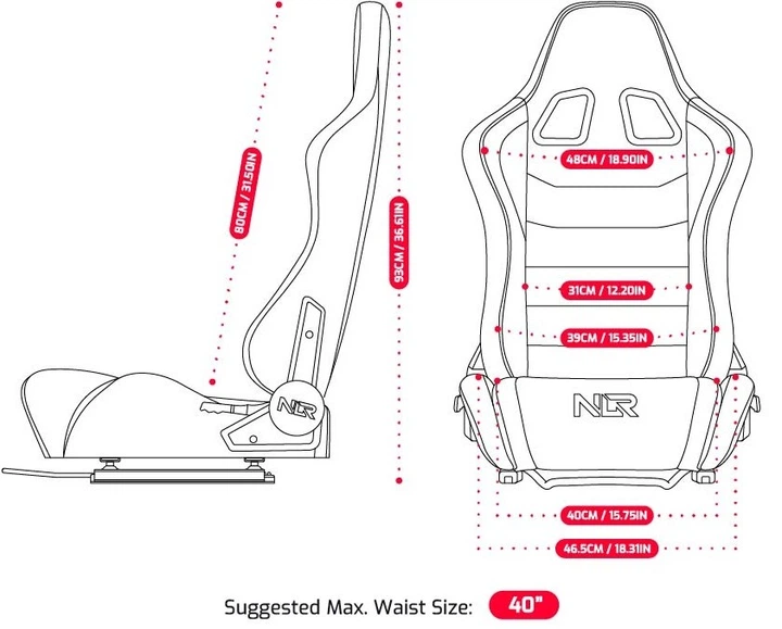 Крісло Next Level Racing ERS5 Elite Reclining PU Leather & Suede Edition NLR-E055 (9359668000725) - зображення 10